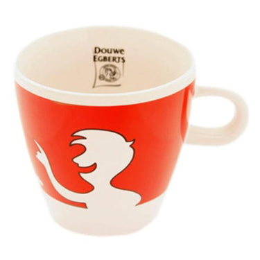 Douwe Egberts Design People, Kaffee Becher, Tee Tasse, Porzellan, Rot, 260 ml im Sale